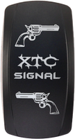 Dash Switch Rocker Face Turn Signal Vertical Xtc