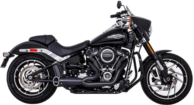 Combat 2 1 Shorty Black W/Black Sculptd Tip M8 Softail