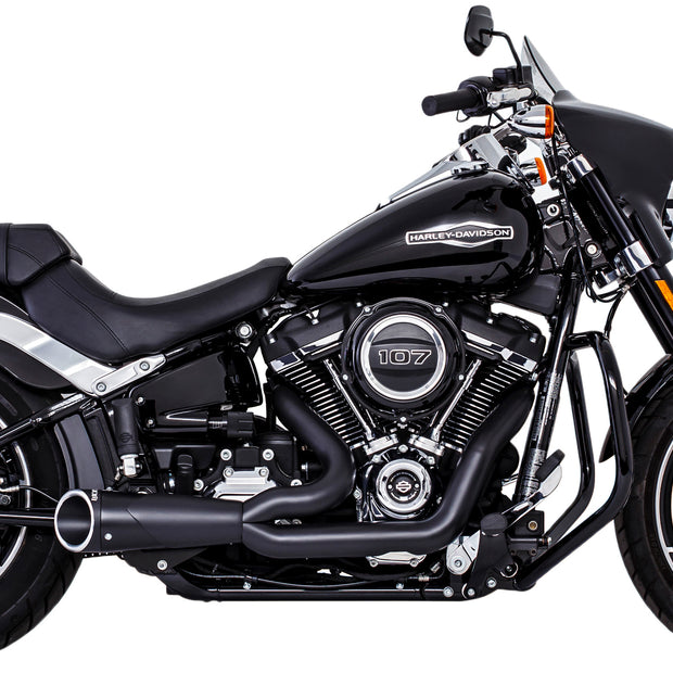 Combat 2 1 Shorty Black W/Black Sculptd Tip M8 Softail