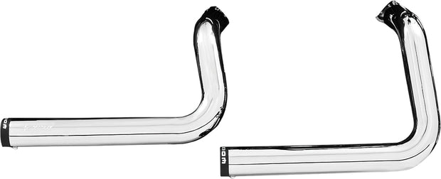 Staggered Duals Complete Exhaust (Chrome W/Black Tips)