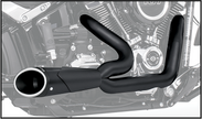 Combat 2 1 Shorty Black W/Black Sculptd Tip M8 Softail