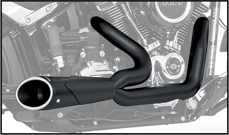 Combat 2 1 Shorty Black W/Black Sculptd Tip M8 Softail