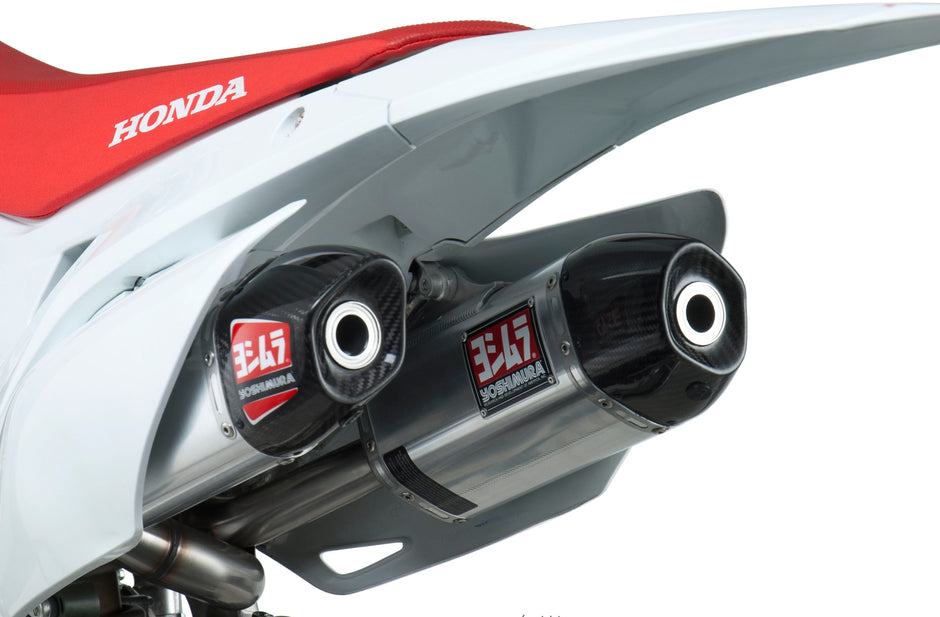 Rs 9 Header/Canister/End Cap Exhaust Dual Slip On Ss Al Cf