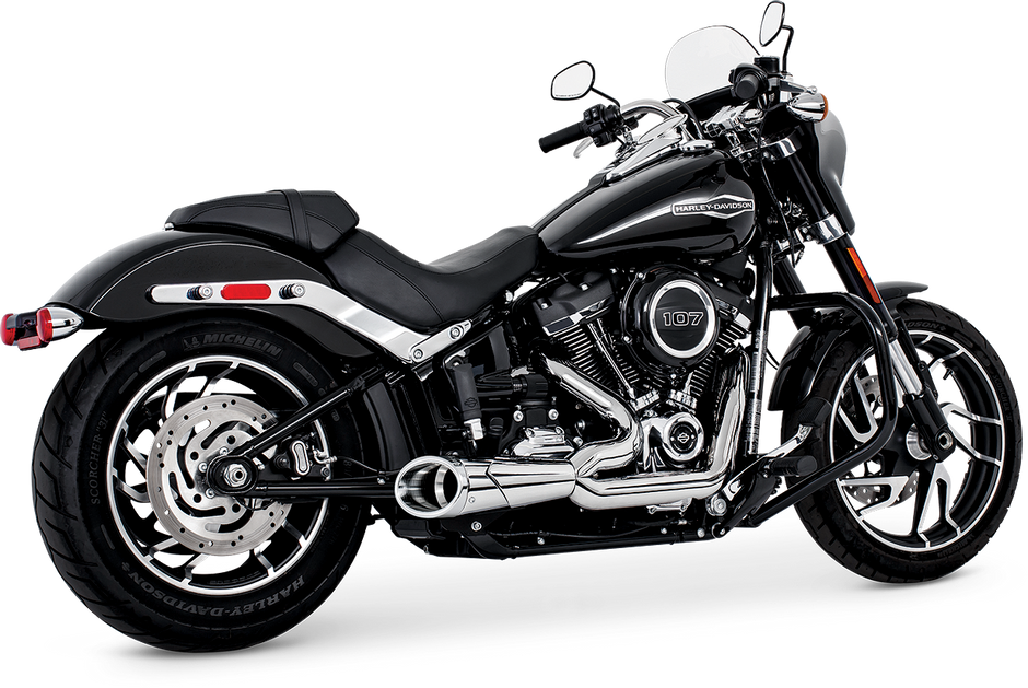 Combat 2 1 Shorty Chrome W/Chrome Tip M8 Softail