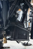Front Mount Oil Cooler Tc Touring `09 16  Gloss Blk