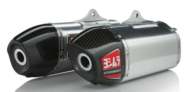 Rs 9 Header/Canister/End Cap Exhaust Dual Slip On Ss Al Cf
