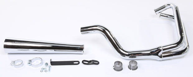 Full System 2/1 Megaphone Honda Chrome