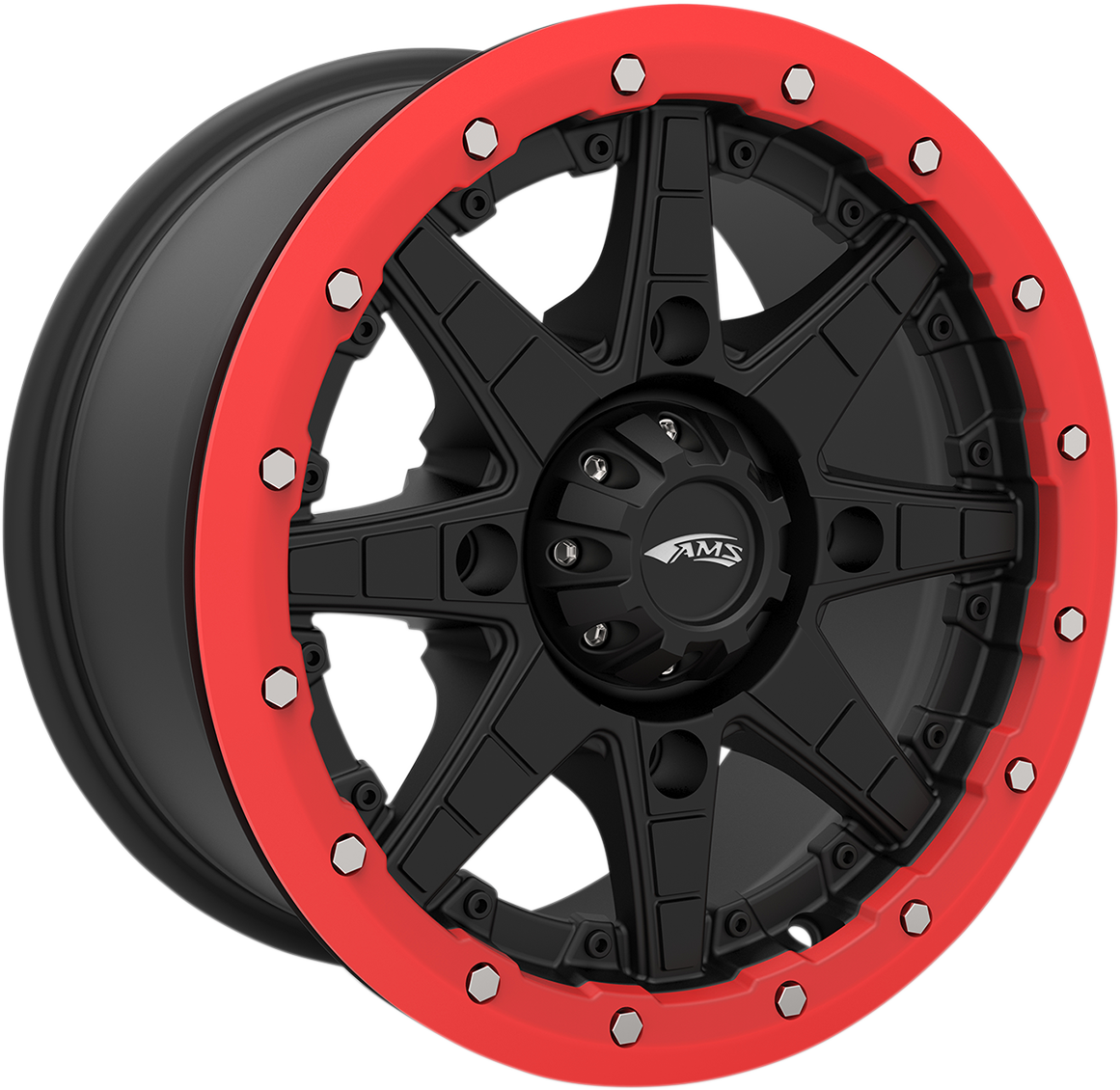 AMS Beadlock Ring - Replacement/Wheel - Roll'n 106 - Red - 15