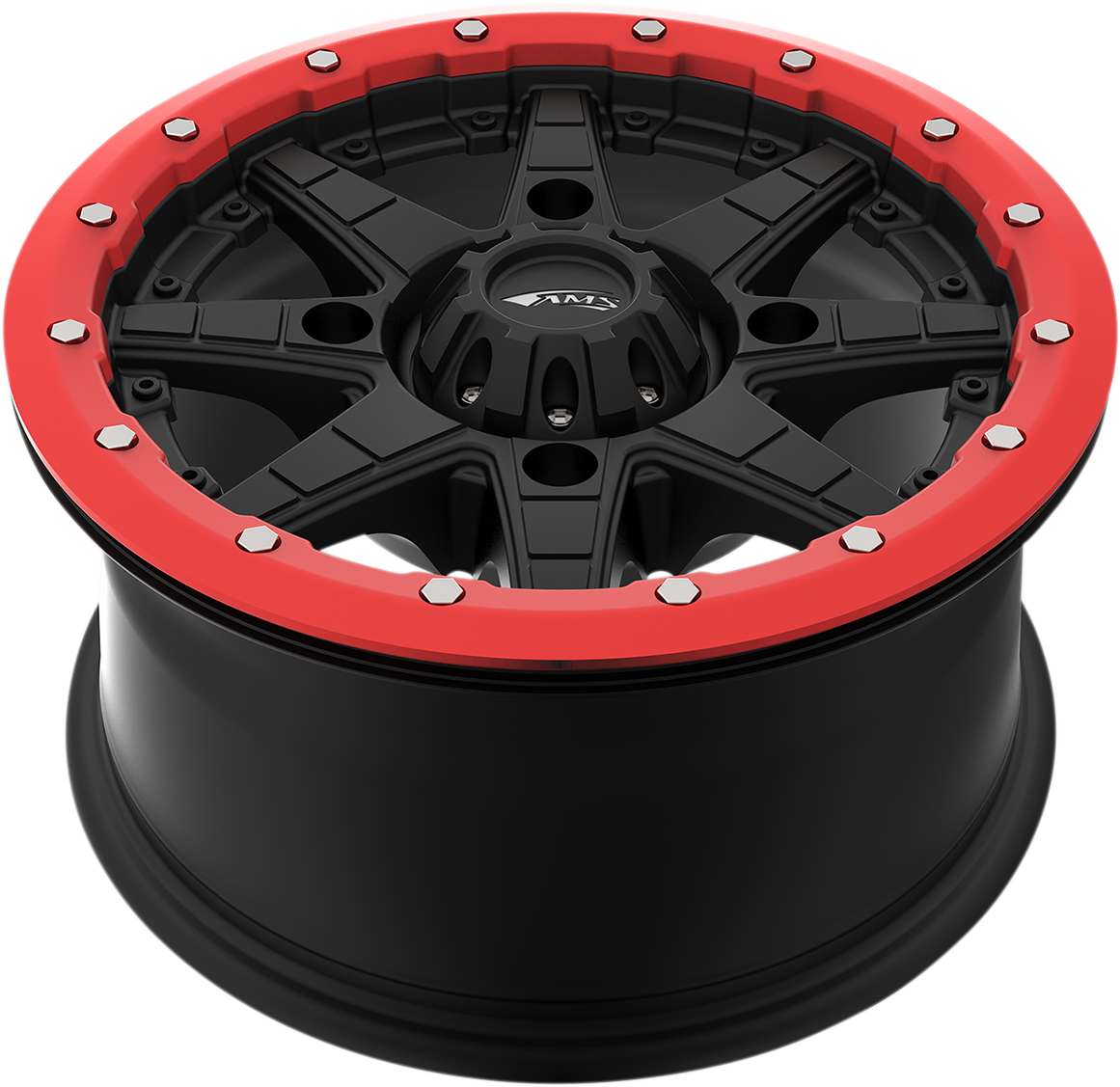 AMS Beadlock Ring - Replacement/Wheel - Roll'n 106 - Red - 15