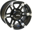 AMS Wheel - Roll'n 104 - Rear - Machined Black - 12x7 - 4/110 - 2+5 2744-031AB