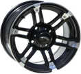 AMS Wheel - Roll'n 104 - Rear - Machined Black - 14x7 - 4/4 - 3+4 0230-0760