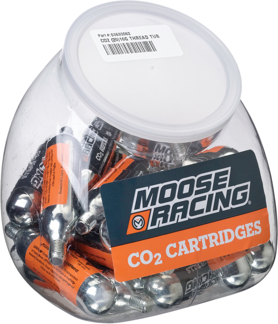 MOOSE OFFROAD Thread Tub - CO2 - 16-Gauge - 20-Pack 0363-0062