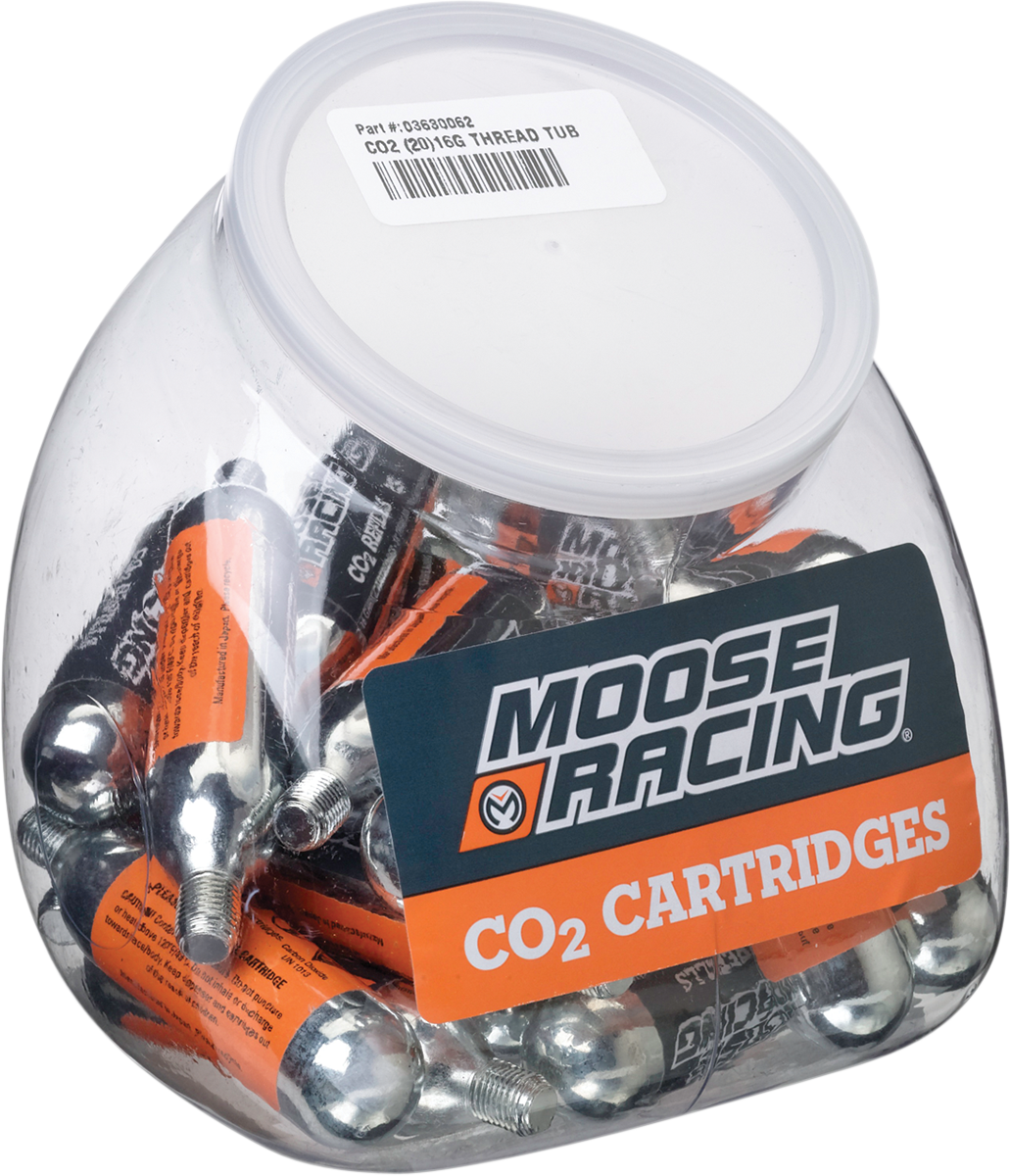 MOOSE OFFROAD Thread Tub - CO2 - 16-Gauge - 20-Pack 0363-0062