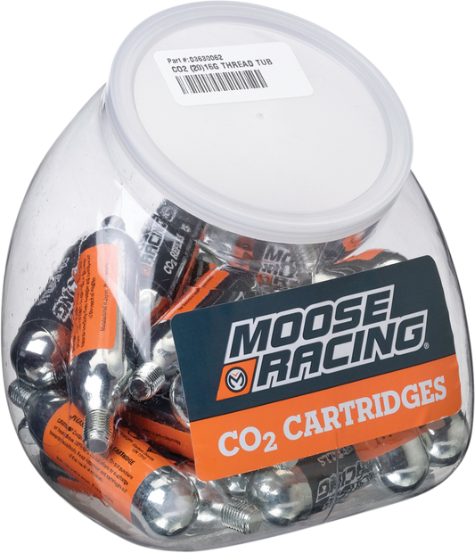 MOOSE OFFROAD Thread Tub - CO2 - 16-Gauge - 20-Pack 0363-0062