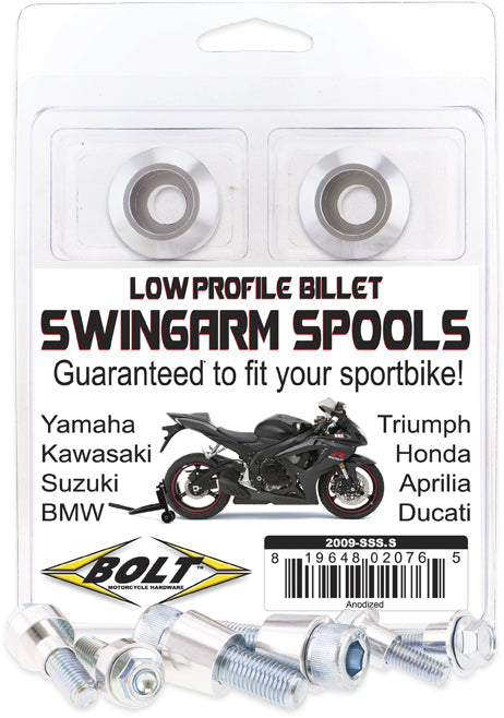 Swingarm Spools Silver