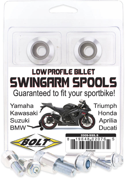 Swingarm Spools Silver