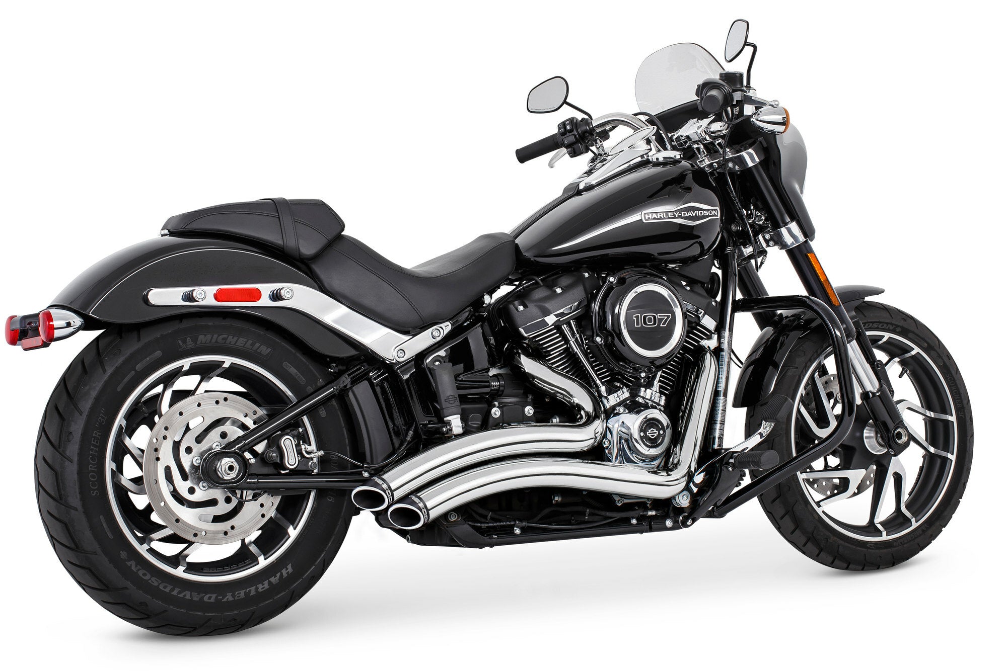 Radical Radius Chrome W/ Blk Tip `86 17 Softail