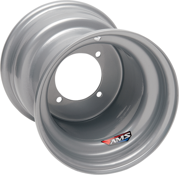 AMS Steel Wheel - Rear - Chrome - 9x9 - 4/115 - 3+6 9923-697