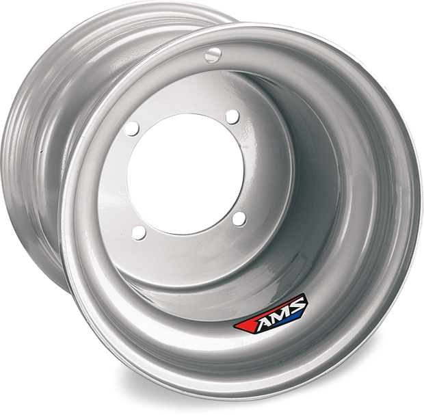 AMS Steel Wheel - Rear - Chrome - 9x9 - 4/130-4/150 - 3+6 9933-697