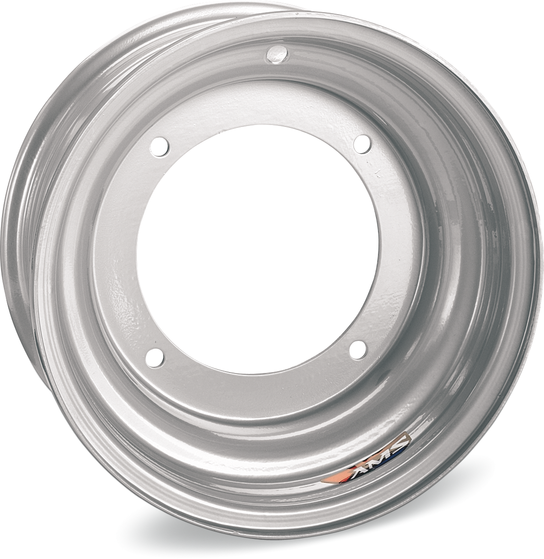 AMS Steel Wheel - Front - Chrome - 10x5 - 4/156 - 2+3 0573-697