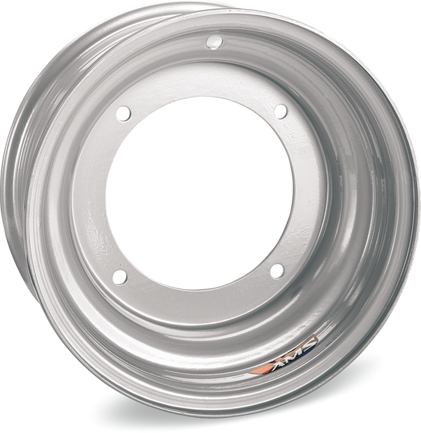 AMS Steel Wheel - Front - Chrome - 10x5 - 4/156 - 2+3 0573-697