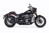 Upsweep W/Fishtails Black M8 Softail