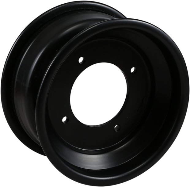 AMS Wheel - Spun - Rolled-Lip - Front - Black - 10x5 - 4/144 - 3+2 261RL105144B3