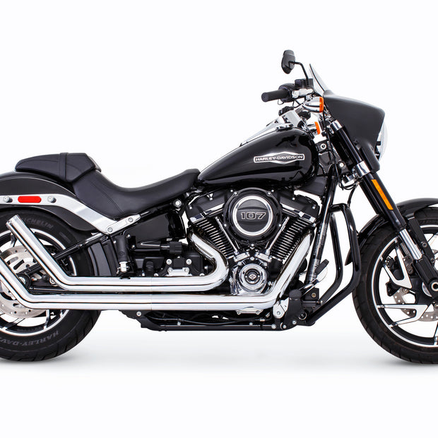 Upsweep W/Star End Cap Chrome M8 Softail