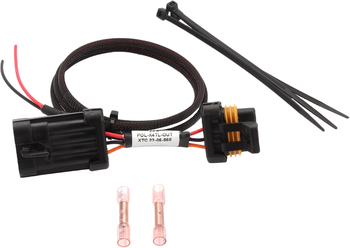 Tail Light Power Harness Lic. Plate & Whip Lights Pol