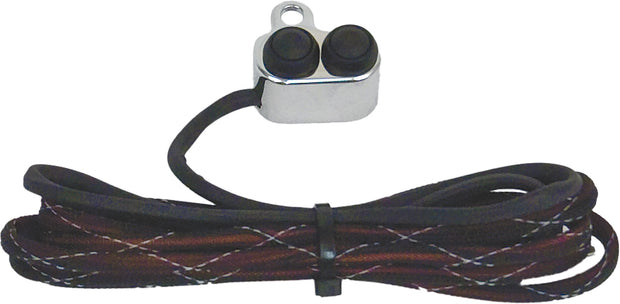 Handlebar Mounted Push Button Switch Control Chrome