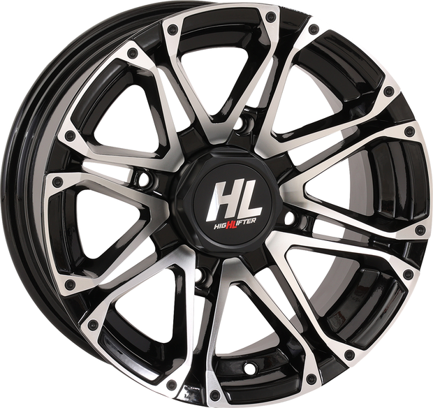 HIGH LIFTER Wheel - HL3 - Rear - Gloss Black w/Machined - 14x7 - 4/110 - 2+5 (-47 mm) 14HL03-1111