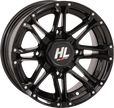 HIGH LIFTER Wheel - HL3 - Front/Rear - Gloss Black w/Machined - 14x7 - 4/110 - 4+3 (+10 mm) 14HL03-1110