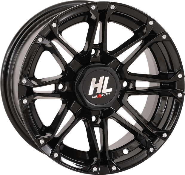 HIGH LIFTER Wheel - HL3 - Front/Rear - Gloss Black w/Machined - 14x7 - 4/110 - 4+3 (+10 mm) 14HL03-1110