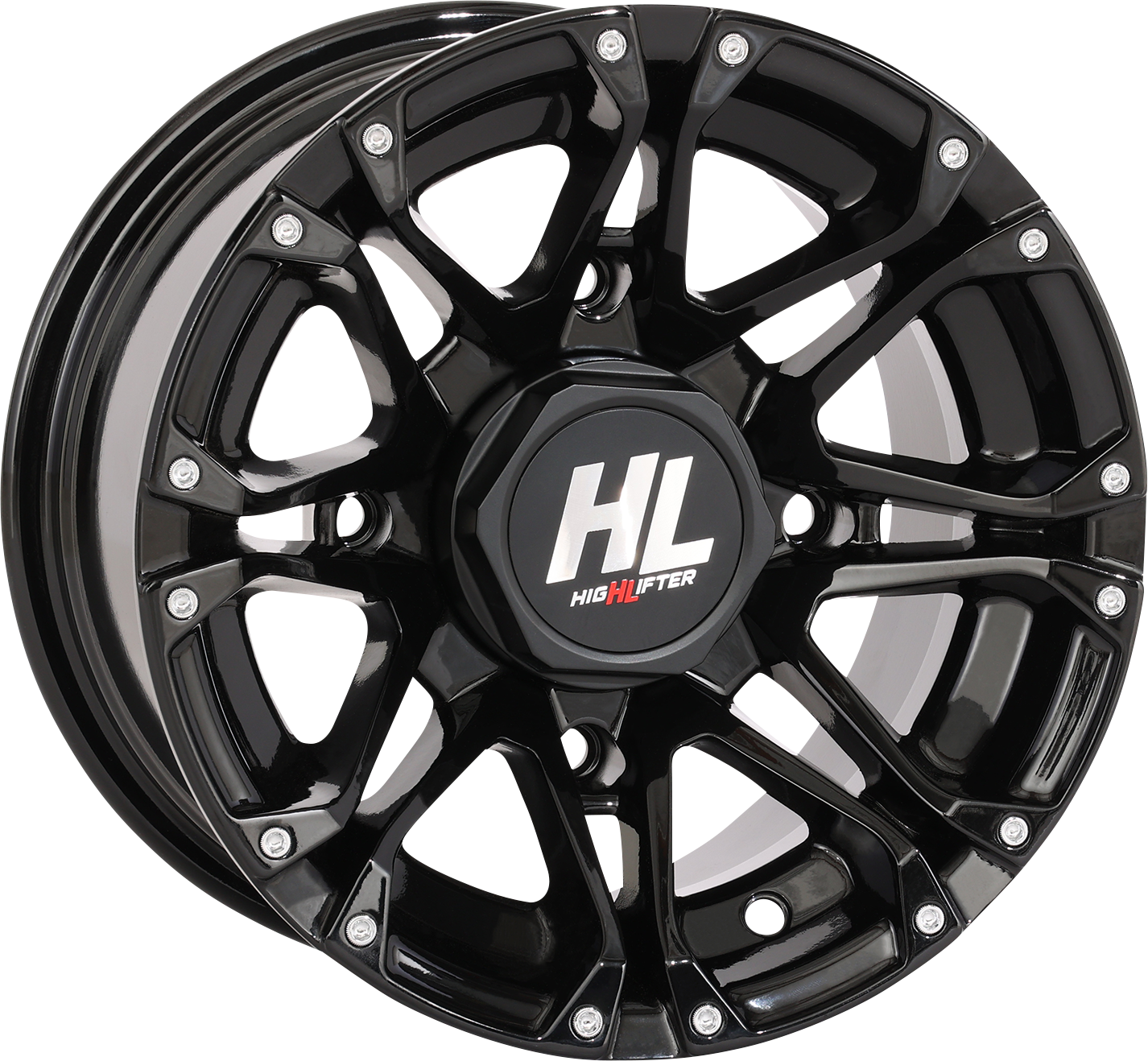 HIGH LIFTER Wheel - HL3 - Front/Rear - Gloss Black - 12x7 - 4/110 - 4+3 (+10 mm) 12HL03-1210