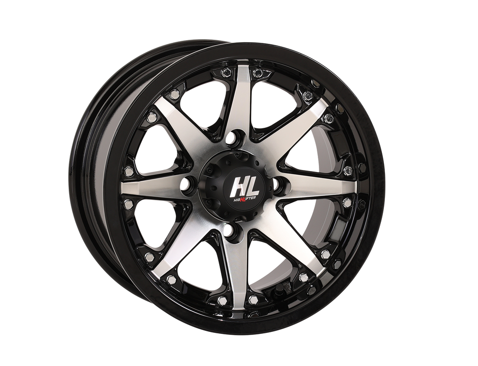 HIGH LIFTER Wheel - HL10 - Front/Rear - Gloss Black w/Machined - 12x7 - 4/110 - 4+3 12HL10-1110