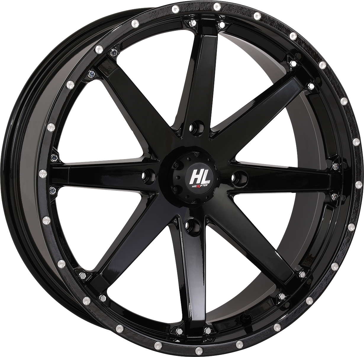 HIGH LIFTER Wheel - HL10 - Front/Rear - Gloss Black - 20x7 - 4/156 - 4+3 (+10 mm) 20HL10-1256