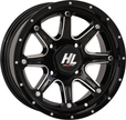 HIGH LIFTER Wheel - HL4 - Front/Rear - Gloss Black w/Machined - 14x7 - 4/137 - 4+3 (+10 mm) 14HL04-1137