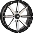 HIGH LIFTER Wheel - HL10 - Front/Rear - Gloss Black w/Machined - 20x7 - 4/156 - 4+3 (+10 mm) 20HL10-1156