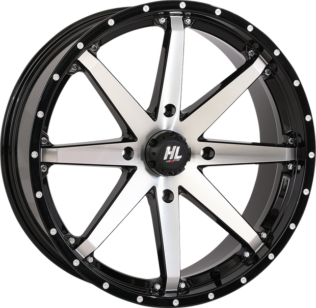 HIGH LIFTER Wheel - HL10 - Front/Rear - Gloss Black w/Machined - 20x7 - 4/156 - 4+3 (+10 mm) 20HL10-1156