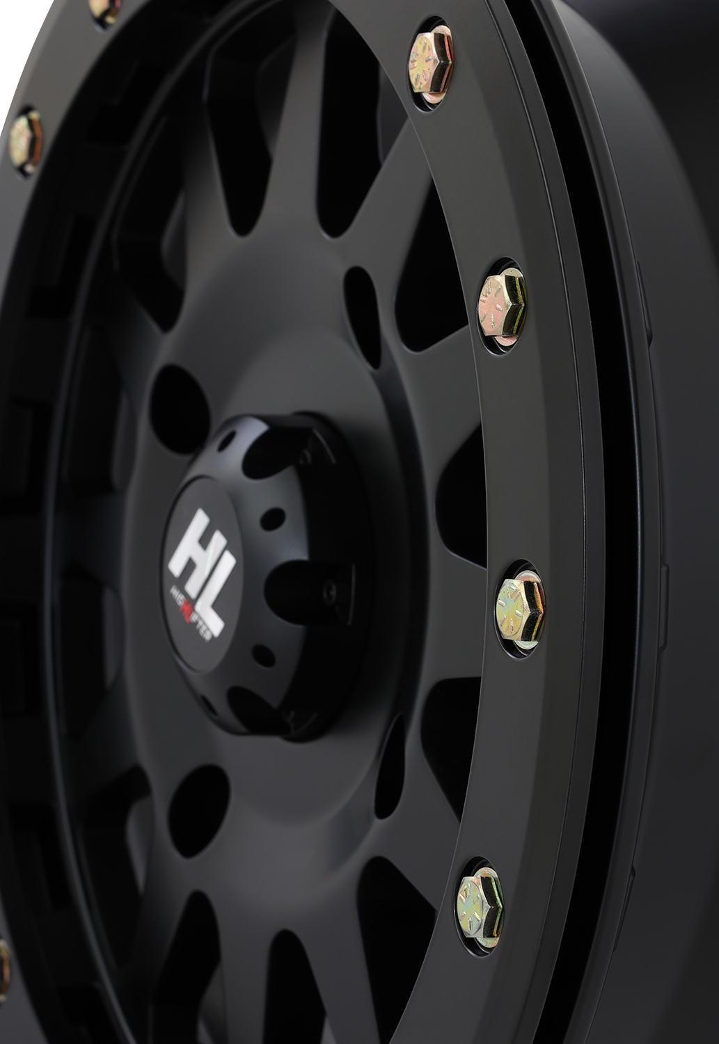 HIGH LIFTER Wheel - HLA1 Beadlock - Front/Rear - Matte Black - 15x7 - 5/4.5 - 5+2 (+40 mm) 15HLA1-1445