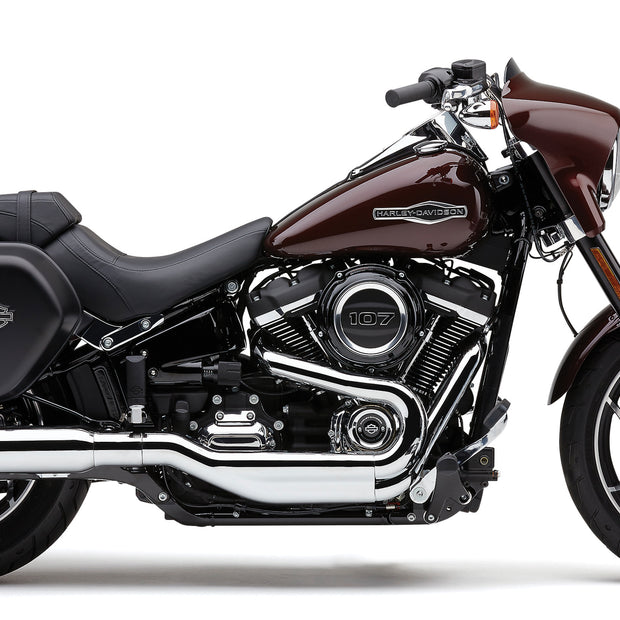 909 Twins 4" Slip Ons Chrome Flsb 18 22