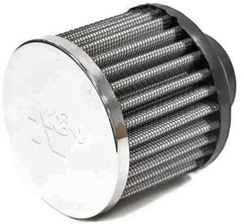Crankcase Vent Air Filter Direct Mount Chrome Top