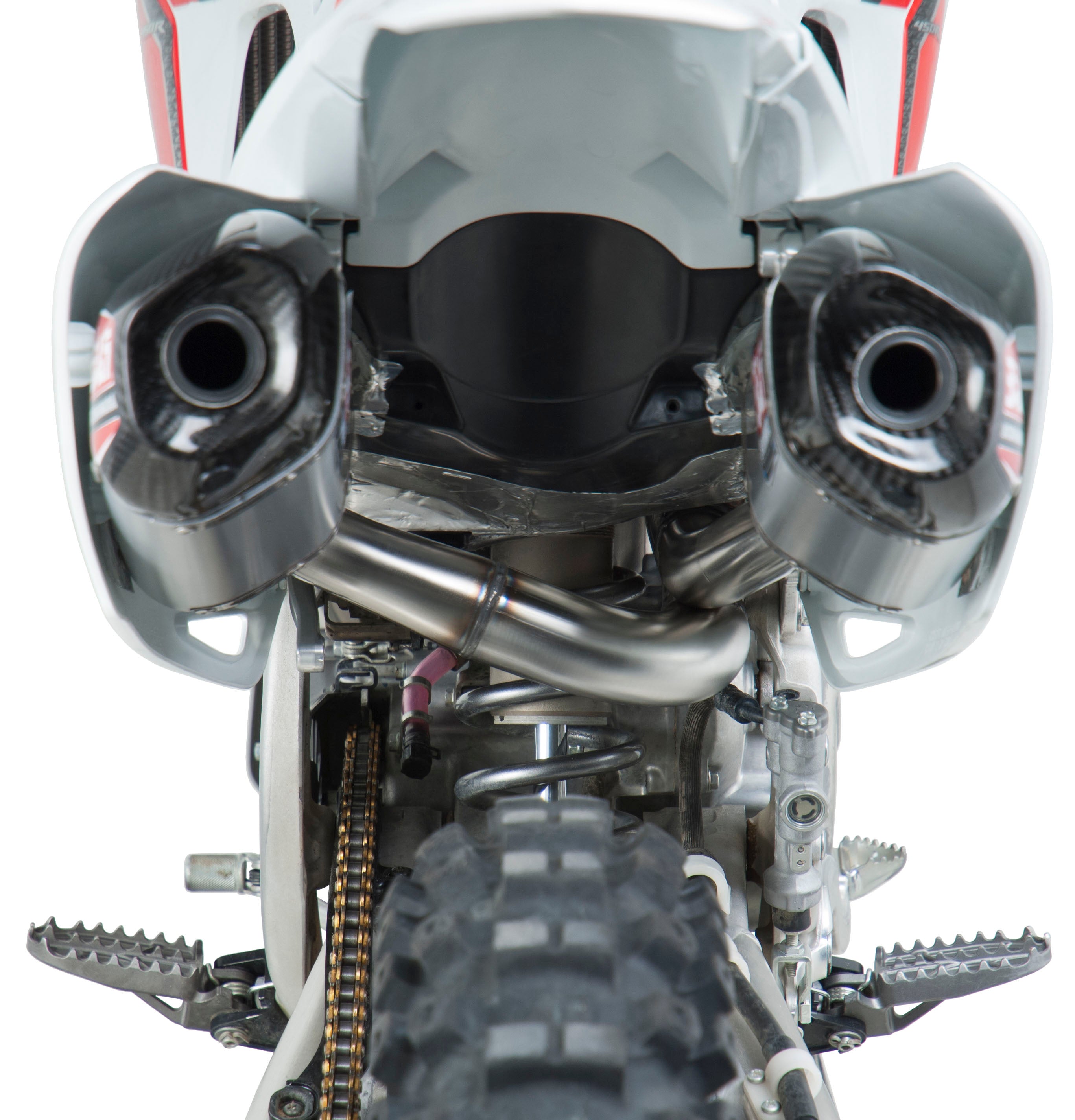 Rs 9 Header/Canister/End Cap Exhaust Dual System Ss Al Cf