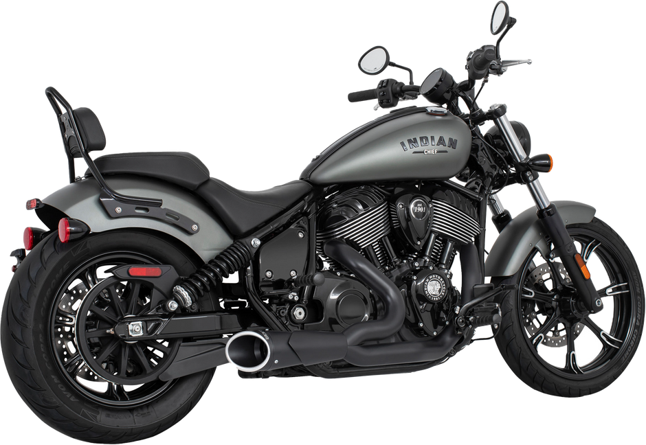 Shorty 2 1 4.5" Combat End Cap Indian Chief Bk/Bk