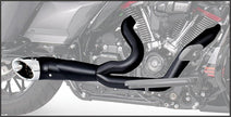 Turnout 2 1 Black W/Chrome Tip `17 Up Flt/H