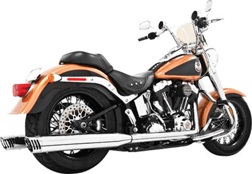 Racing True Dual 4" Chrome W/Chrome Tip Softail