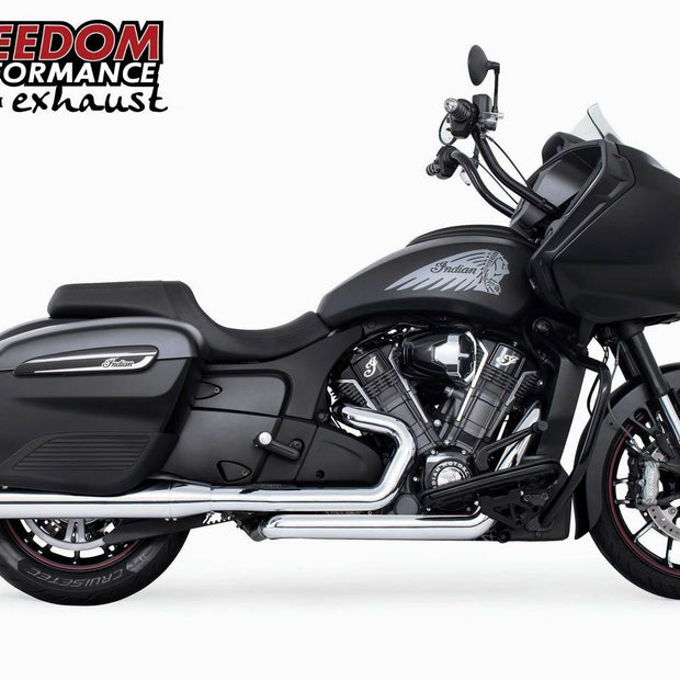 Combat Slip Ons 4.5" Chrome W/Chrome Tip Indian