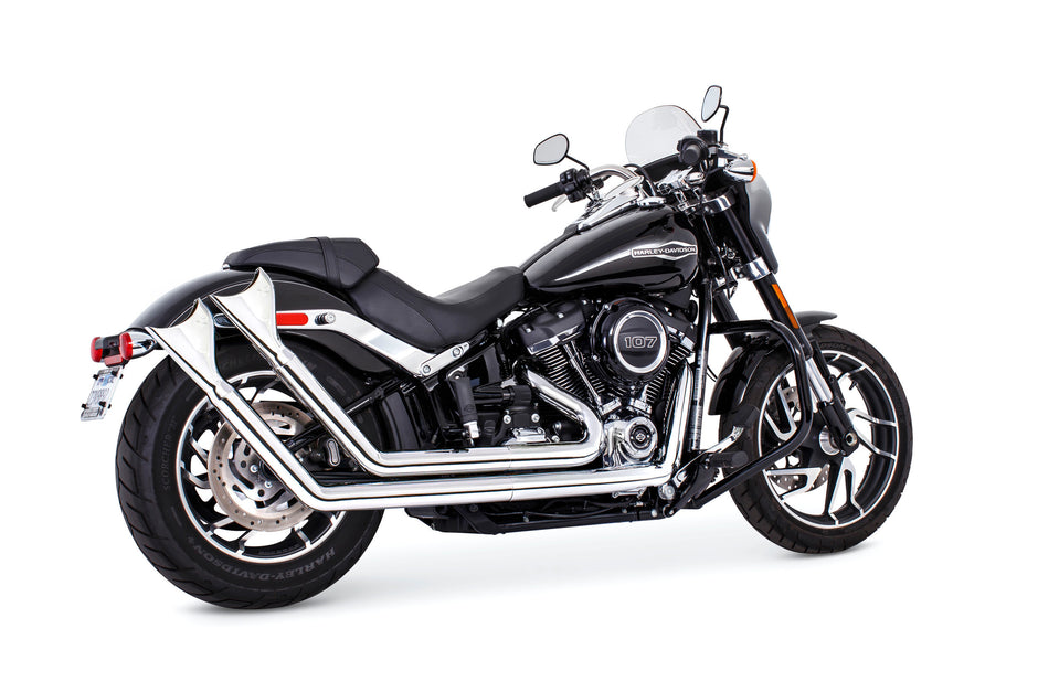 Upsweep W/Fishtails Chrome M8 Softail