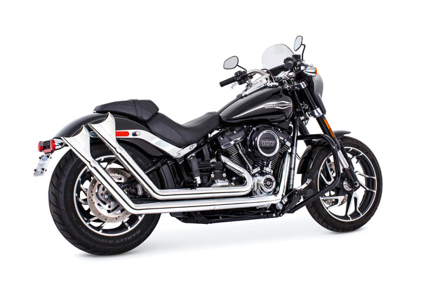 Upsweep W/Fishtails Chrome M8 Softail