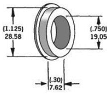 Axle Spacer Zinc 43548 74 3/4"X0.3"